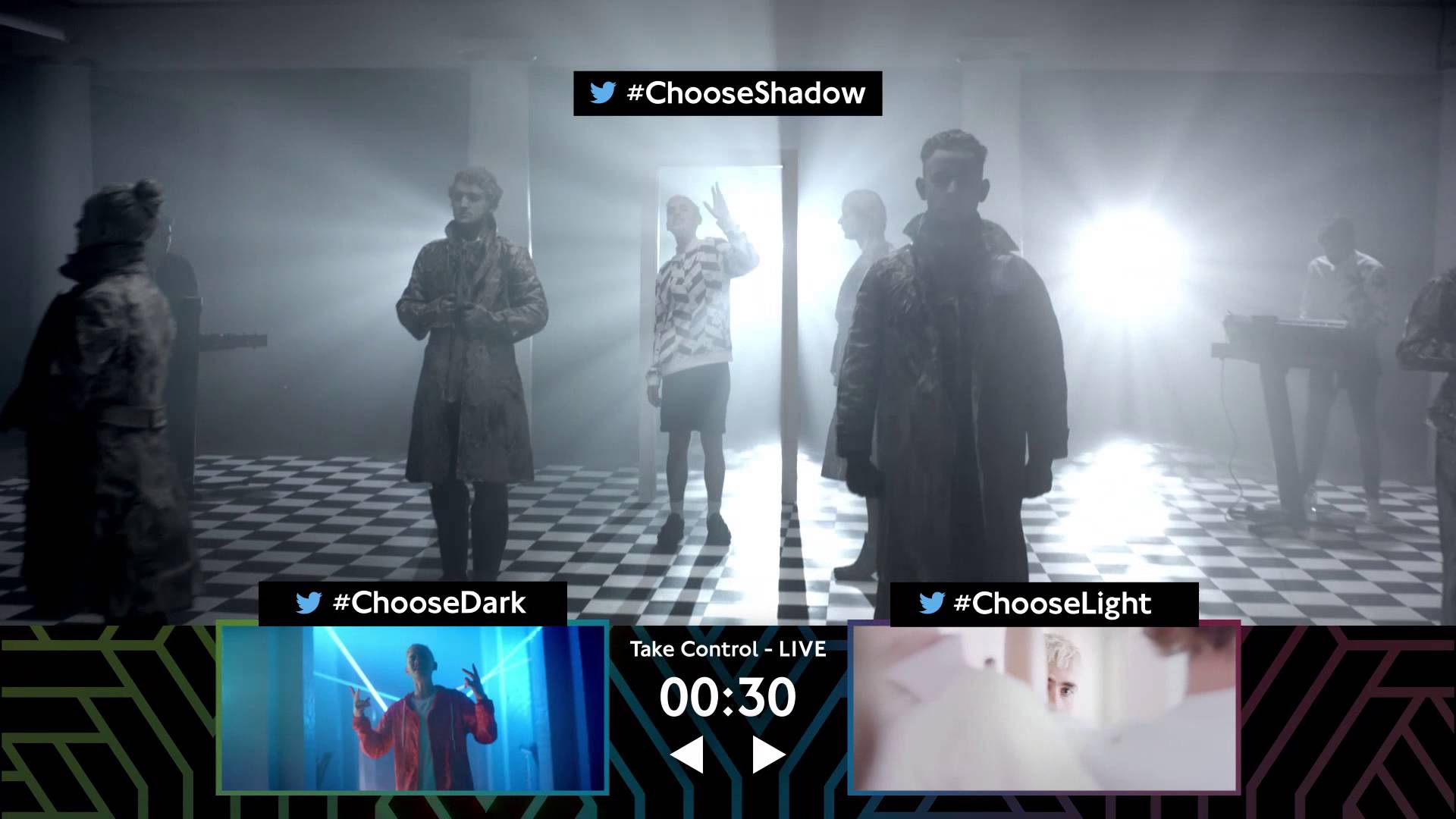 Years and Years Shine Take Control Advert in action showing hashtags